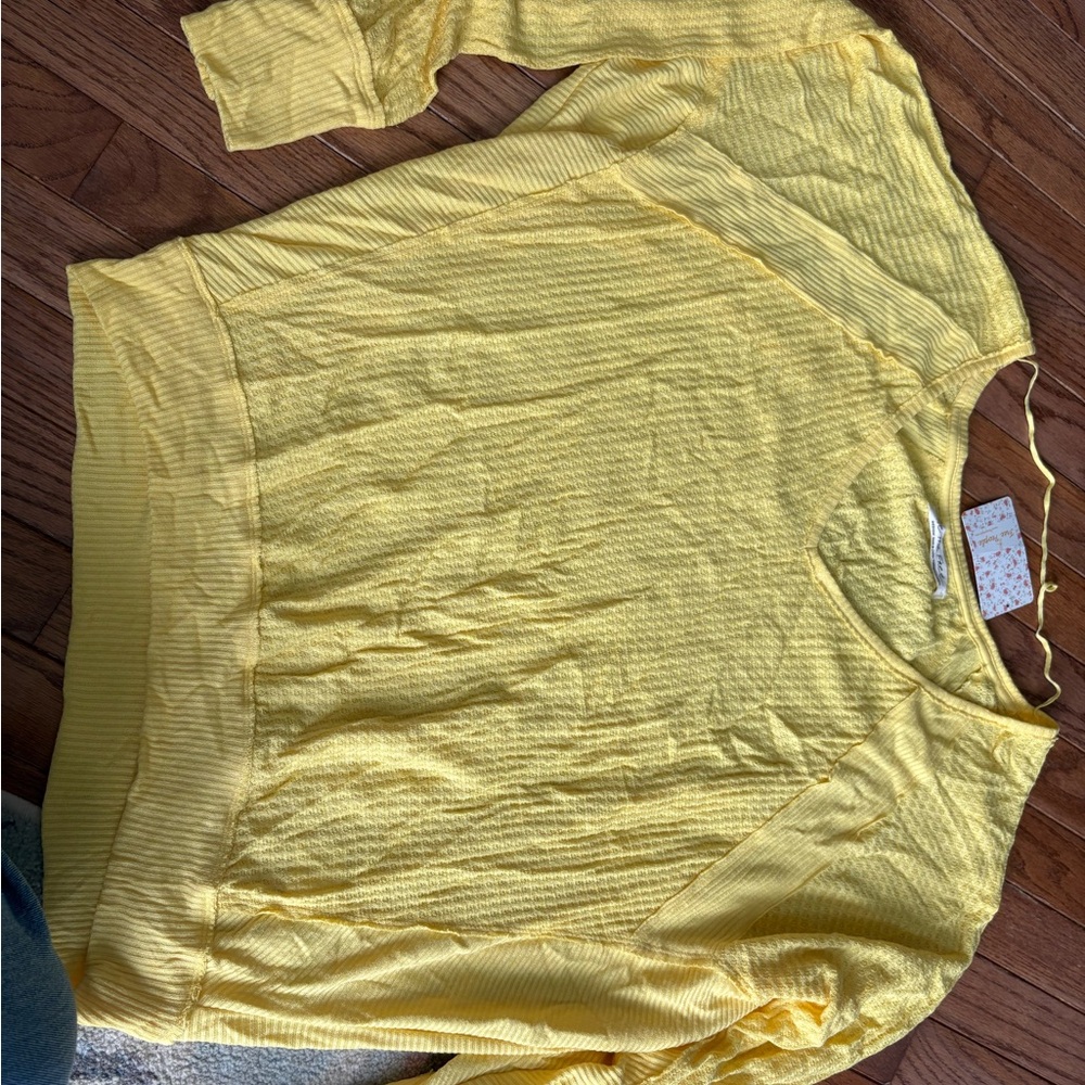 Free people Yellow Women's Top, NWT